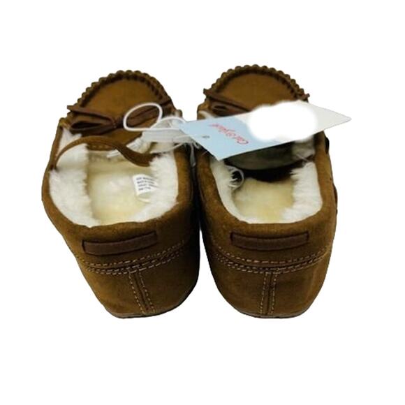 Celina, Dark Chestnut, Size 7 Girls' Moccasin Slippers - Cat & Jack + Free Ship - Picture 4 of 6